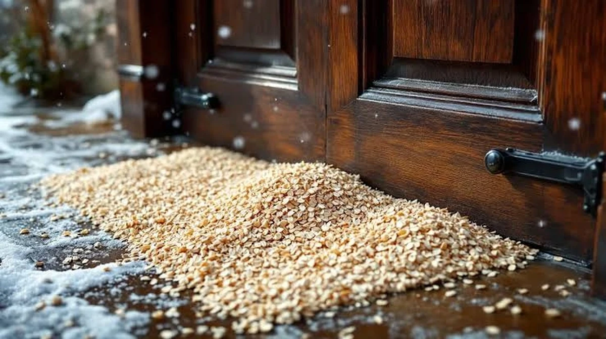 Ten jeden trik z płatkami owsianymi uratuje Twoje drzwi wejściowe. Bez soli i cukru!
