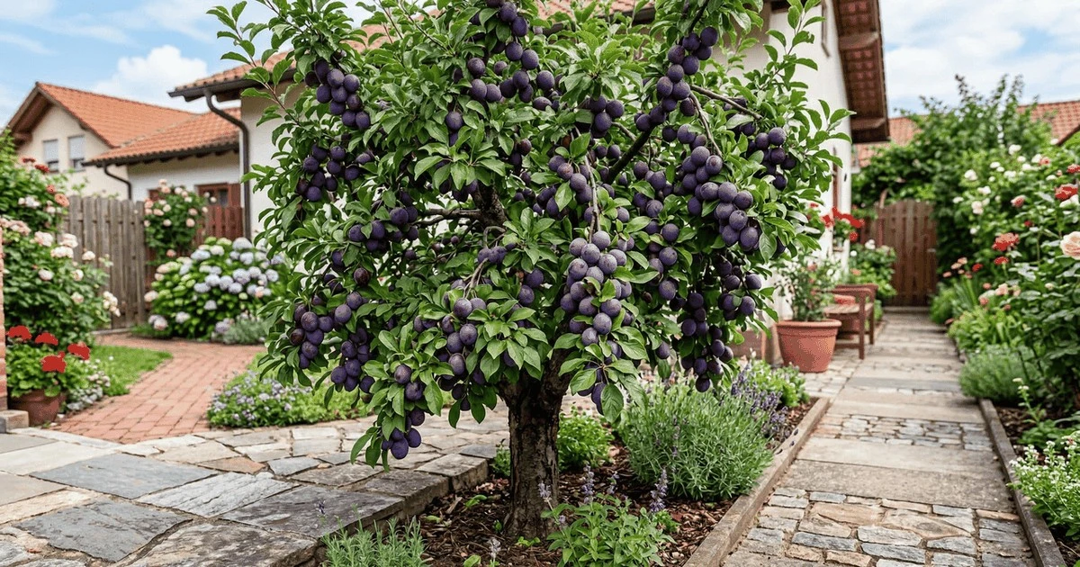 Plum Dwarf: The Perfect Fruit Tree for Small Gardens That Won't Damage Pavement