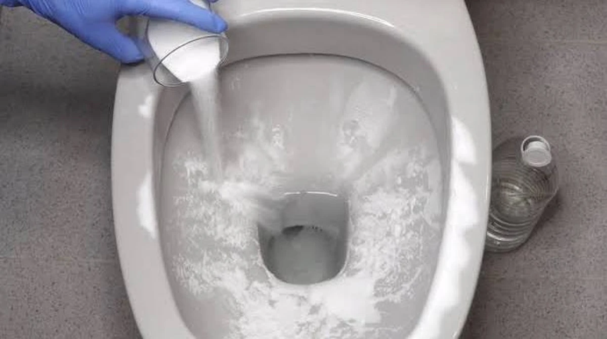 Dwa kopce kwasku cytrynowego w muszli klozetowej, a rano kamień znika sam
