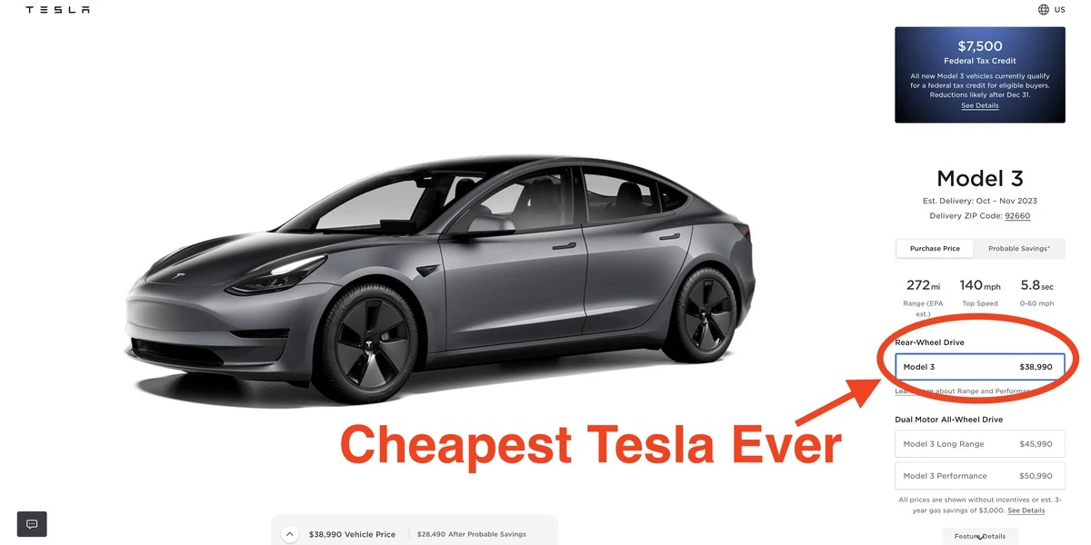 Cena Tesli Model 3 w 2026 roku: Przewodnik po kosztach zakupu i ukrytych dodatkach - image 1