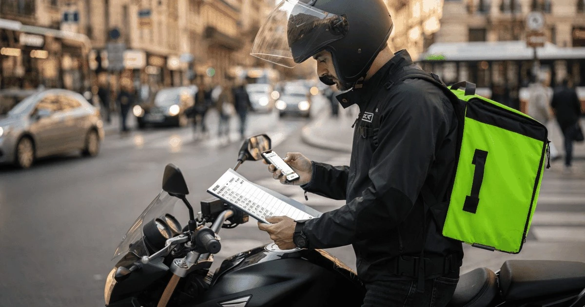 Ile kilometrów musi przejechać kurier motocyklowy, żeby miesięcznie zarobić pensję minimalną i coś odłożyć na naprawy? Szczegółowy przewodnik.