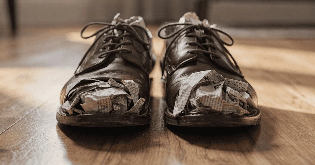 Newspaper in your shoes? The simple trick to banish moisture and odor