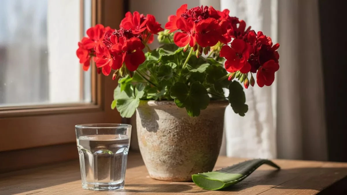 Dwie łyżki soku pod geranium wczesną wiosną – sekret bujnych kwiatów