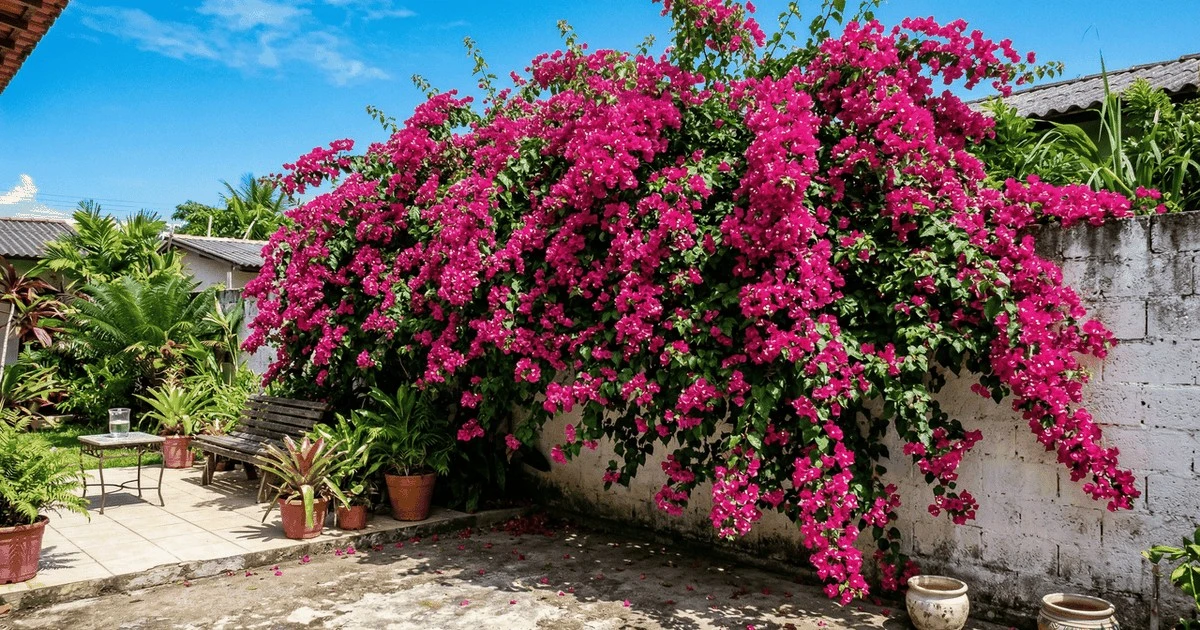 Bougainvillea: Szybki sposób na zasłonięcie brzydkich murów i stworzenie barwnego ogrodu
