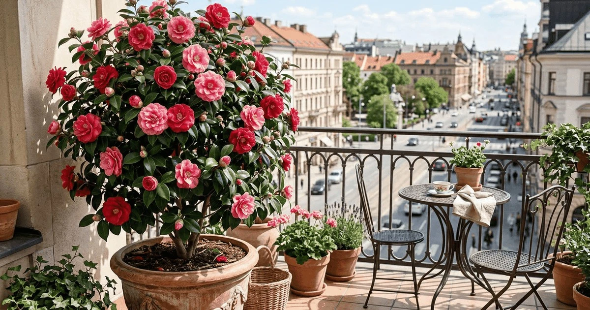Camellia japonica, czyli kwitnąca ozdoba na Twoim tarasie