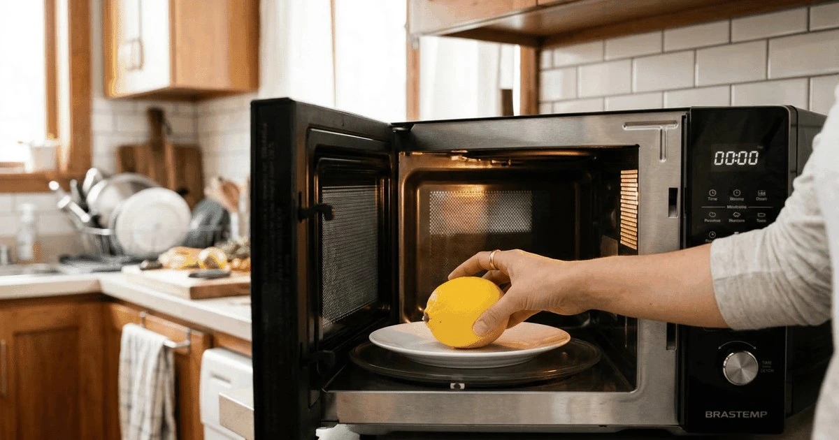 Dlaczego doświadczeni kucharze wkładają cytrynę lub pomarańczę do mikrofalówki na 20 sekund?